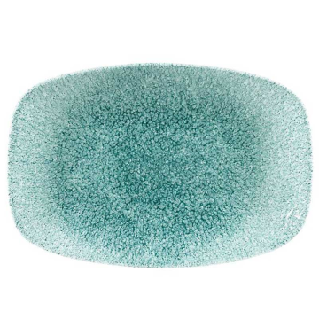 Churchill Raku Jade Green Chefs Oblong Plate 9.35&quot;x6.2&quot; (Pack 12)