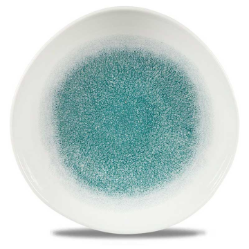 Churchill Raku Jade Green Round Trace Plate 10.38&quot; (Pack 12)