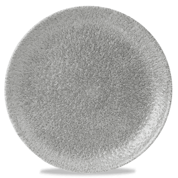 Churchill Raku Jasper Grey Evolve Coupe Plate 8.67&quot; (Pack 12)
