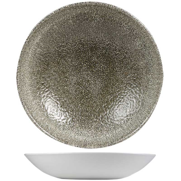 Churchill Raku Quartz Black Evolve Coupe Bowl 7.25&quot; (Pack 12)