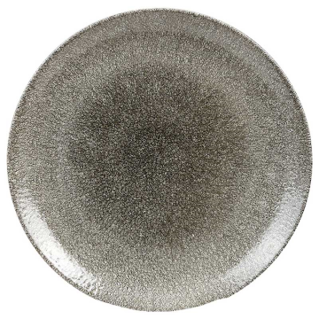 Churchill Raku Quartz Black Evolve Coupe Plate 11.25&quot; (Pack 12)