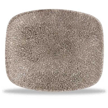 Churchill Raku Quartz Black Oblong Chefs Plate 6 x 5&quot; (Pack 12)