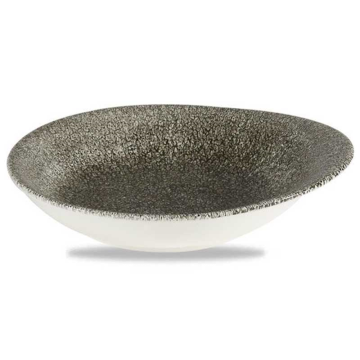 Churchill Raku Quartz Black Round Round Dish 6.38x5.63&quot; (Pack 12)