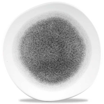 Churchill Raku Quartz Black Round Trace Plate 10.38&quot; (Pack 12)