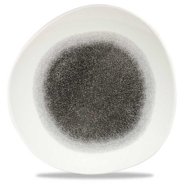Churchill Raku Quartz Black Round Trace Plate 11.25&quot; (Pack 12)