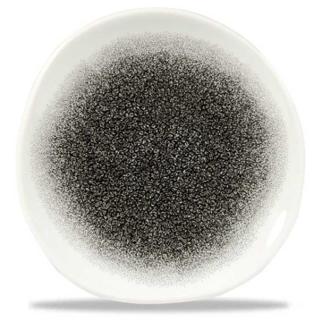 Churchill Raku Quartz Black Round Trace Plate 7.25&quot; (Pack 12)
