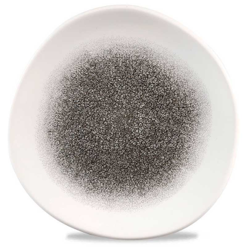 Churchill Raku Quartz Black Round Trace Plate 8.25&quot; (Pack 12)