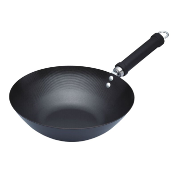 Kitchen Craft Pure Oriental Carbon Steel Non Stick Wok 30cm