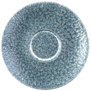 Churchill Raku Topaz Blue Cappuccino Saucer 6.25&quot; (Pack 12)