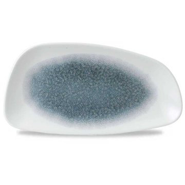 Churchill Raku Topaz Blue Chefs Geo Plate 11.75x6.13&quot; (Pack 12)