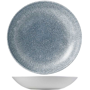 Churchill Raku Topaz Blue Evolve Coupe Bowl 7.25&quot; (Pack 12)