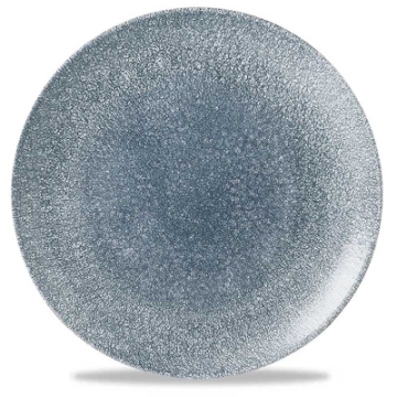 Churchill Raku Topaz Blue Evolve Coupe Plate 10.25&quot;