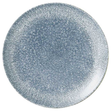 Churchill Raku Topaz Blue Evolve Coupe Plate 6.5&quot;