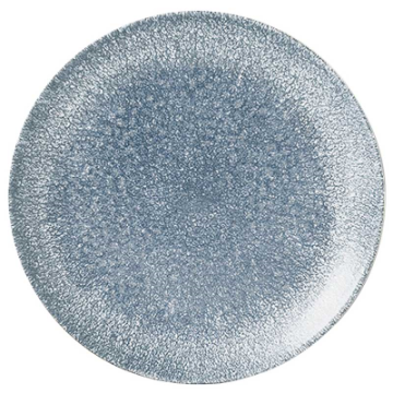 Churchill Raku Topaz Blue Evolve Coupe Plate 8.67&quot;