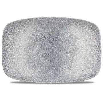 Churchill Raku Topaz Blue Oblong Chefs Plate 12 x 7.8&quot; (Pack 6)