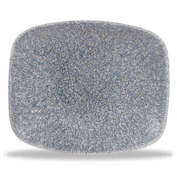 Churchill Raku Topaz Blue Oblong Chefs Plate 6 x 5&quot; (Pack 12)