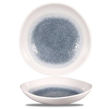 Churchill Raku Topaz Blue Organic Trace Bowl 25.3cm (Pack 12)