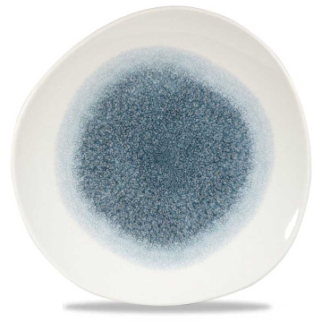 Churchill Raku Topaz Blue Round Trace Plate 11.25&quot; (Pack 12)