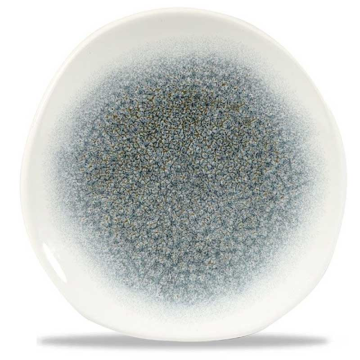 Churchill Raku Topaz Blue Round Trace Plate 7.25&quot; (Pack 12)