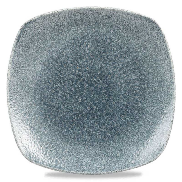Churchill Raku Topaz Blue x Squared Square Plate 10&quot; (Pack 12)