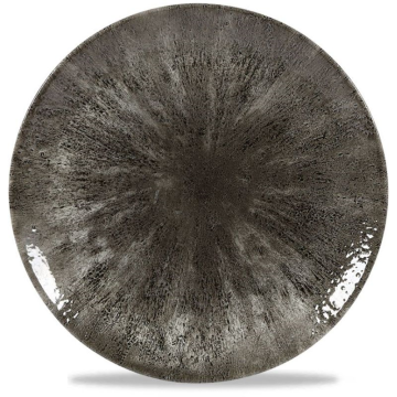 Churchill Stone Quartz Black Evolve Coupe Plate 10.25&quot; (Pack 12)