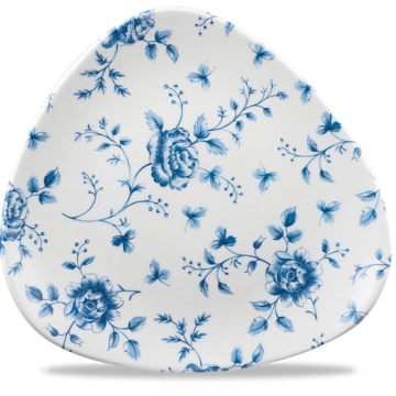 Churchill Rose Chintz Prague Lotus Triangle Plate 9&quot; (Pack 12)