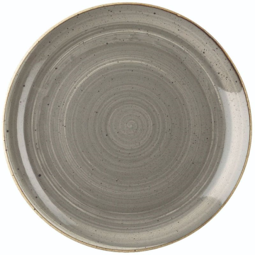Churchill Stonecast Grey Evolve Coupe Plate 9&quot; (Pack 12)
