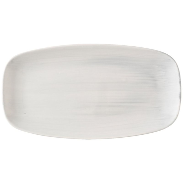 Churchill Stonecast Canvas Grey Chefs Oblong Plate 11.75 x 6&quot; (Pack 12)