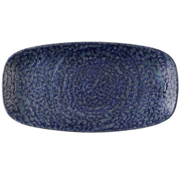 Churchill Homespun Chroma Twilight Chefs Oblong Plate 11.75 x 6&quot; (Pack 12)