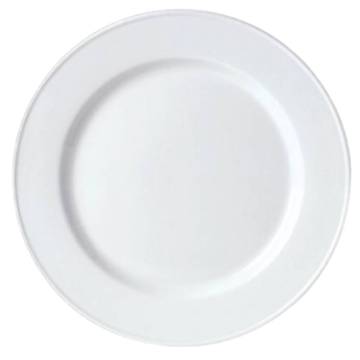 Steelite Simplicity White Plate Slimline 25.5cm / 10&quot; (Pack 24)