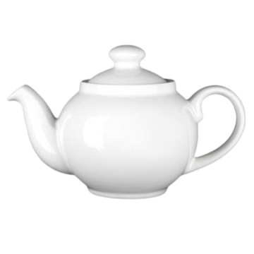 Steelite Simplicity White Traditional Teapot &amp; Lid 42.5cl / 15oz (Pack 6)