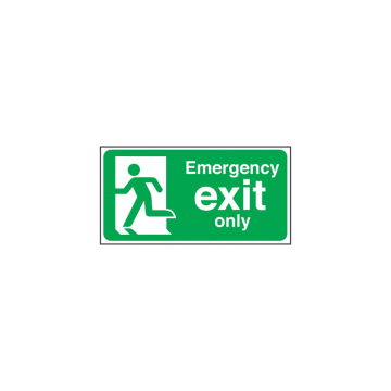 Self Adhesive Emergency Exit Man Left Sign