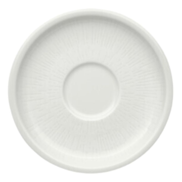 Schonwald Shiro White Embossed Saucer Round 13cm (Pack 12)