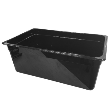 Gastronorm Pan Black Polycarbonate 1/1 200mm deep