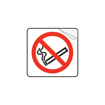 Self Adhesive No Smoking Symbol Sign