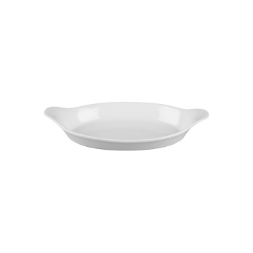 Churchill White Cookware Large Oval Eared Dish 13.75&quot; (Pack 6)
