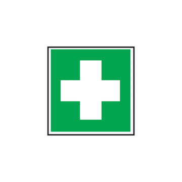 Self Adhesive First Aid Symbol Sign