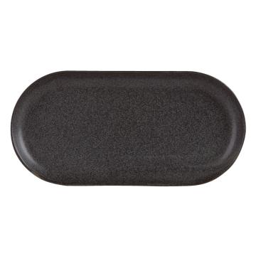 Seasons Graphite Narrow Oval Plate 30cm