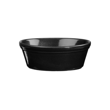 Churchill Cookware Metallic Black Oval Pie Dish 6&quot;x4.75&quot; (Pack 12)