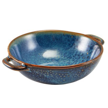 Genware Terra Porcelain Aqua Blue Balti Dish 15cm