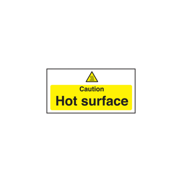 Self Adhesive Caution Hot Surface Sign