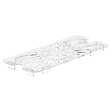 Clear Polycarbonate 1/3 GN Drain Shelf