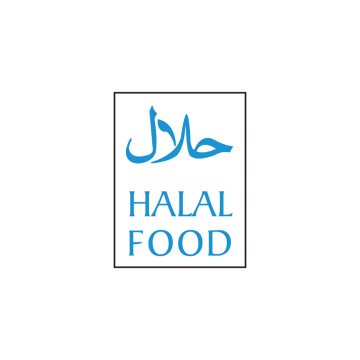 Self Adhesive Halal Food Sign