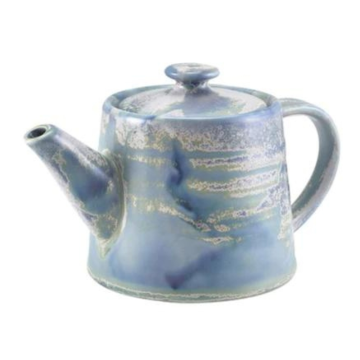 Genware Terra Porcelain Seafoam Teapot 50cl/17.6oz (Pack 6)