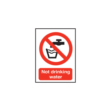 Self Adhesive Not Drinking Water Symbol Sign