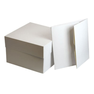 12&quot; Select White Cake Boxes 12&quot; x 12&quot; x 6&quot; (Pack 10)