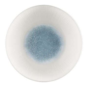 Churchill Raku Topaz Blue Bamboo Deep Coupe Plate 9.88&quot; (Pack 12)