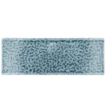 Churchill Raku Topaz Blue Oblong Plate 25x9cm