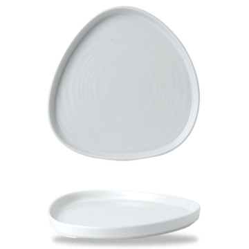 Churchill White Triangle Walled Chefs Plate 10.25&quot; (Pack 6)