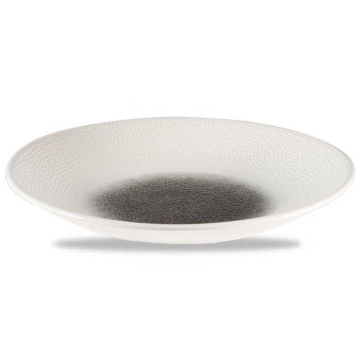 Churchill Raku Quartz Black Isla Deep Coupe Plate 10.63&quot; (Pack 12)